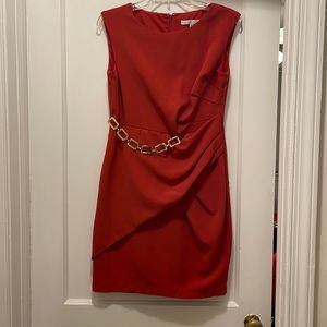 Sleeveless draped dress